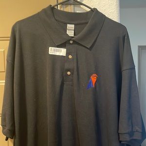 Black Ravencoin Collar Shirt